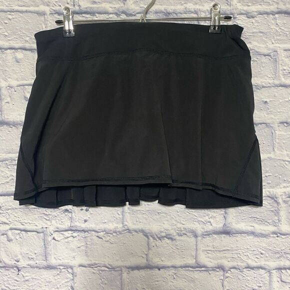Lululemon Run Pace Setter Skirt Skort Black - Picture 4 of 14